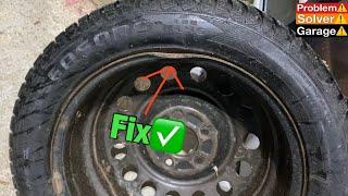 How to fix, straighten a bent steel rim.