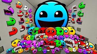 Lobotomy Nextbots | Geometry Dash Difficulty Faces, Angry Munci Family Nextbots on the hotel in Gmod