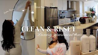 DEEP CLEAN WITH ME | LUXURY APARTMENT TOUR | 3rd QUARTER RESET + ORGANIZING | EXITING LAZY GIRL ERA