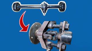 Rear Differential convert to front differential | Homemade 4x4 Mini Jeep Rock Crawler 4WD  p2