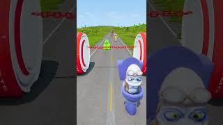 Skibidi Toilets & Speakerman VS Cola Smahy Bollards & Giant Chain – BeamNG.drive