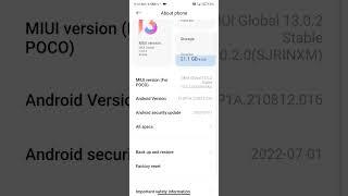 poco m2/reloaded miui 13 update 