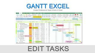 Edit Tasks in Gantt Excel