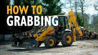 How To: Grabbing with a JCB Backhoe Loader