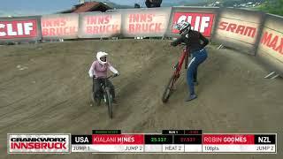 The first female backflip in Crankworx history! | Robin Gomes | Crankworx Innsbruck