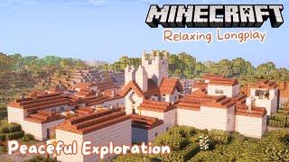 Minecraft Longplay | Peaceful Exploration and Interesting Structures (no commentary)