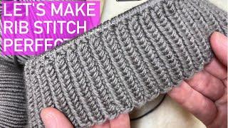 My secret for perfect Rib stitches - knitting