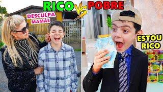 RICO VS POBRE TROCA DE FAMÍLIA NAS FÉRIAS - Parte 1