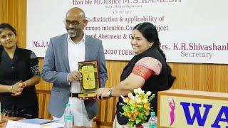 Cornelia Sorabjee Lecture Series | Hon/ble Mr. Justice M.S. Ramesh | Judge Madras High Court