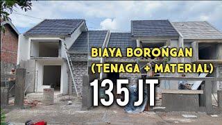 BANGUN RUMAH MINIMALIS TYPE 45 ⁉️ BIAYA BORONGAN TENAGA & MATERIAL ‼️