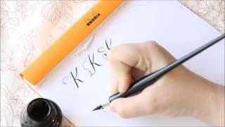 The Letter K | Basic Calligraphy Tutorial