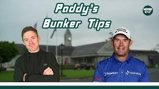 In the bunker with PADRAIG HARRINGTON