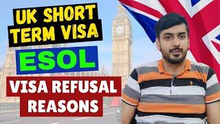 UK Short Term Study Visa Refusal Reasons | ESOL Visa