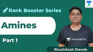 Unacademy MHTCET | Rank Booster MCQs | Amines | Part 1 | Chemistry | Rhushikesh Shende