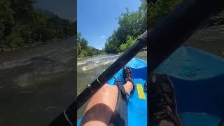 #whitewaterrafting with a sit-on-top kayak and thigh straps! Leesburg, VA #shorts