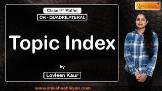 Topic index