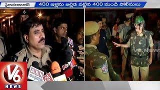 Police cordon and search operation in Moti Darwaza at Golconda - Hyderabad(18-04-2015)