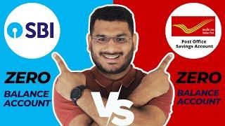 SBI 0 Balance Account Vs Post Office 0 Balance Account | Which Is Better ?