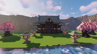 Minecraft Japanese style 日式建築教學 - 神社篇(じんじゃ)