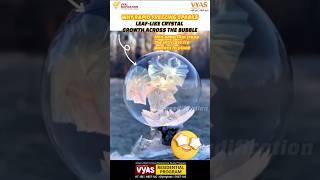 Why #rapid #freezing #spark #leaf #like #crystal #growth #across the #bubble #viralvideo #shorts #yt