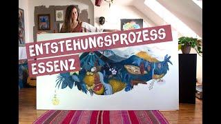 Acrylmalerei auf Leinwand: So entstand mein Bild "Essenz" 