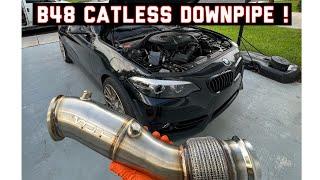 BMW B46 / B48 Catless Downpipe Install 240I 330I 430i