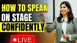 Learn to SPEAK ON STAGE confidently with me LIVE 