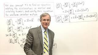 Accelerations in Inertial and Rotating Frames (9.5)