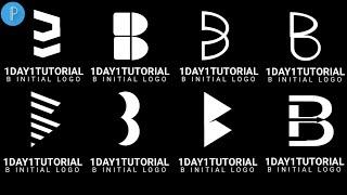 How to Make Letter B Initial Logos on Phone using PixelLab | Logo Design Ideas | 1 Day 1 Tutorial