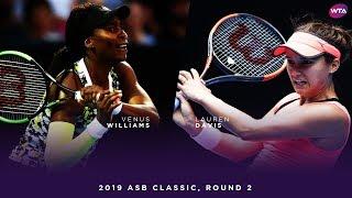 Venus Williams vs. Lauren Davis | 2019 ASB Classic Second Round | WTA Highlights