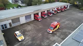 Spektakuläres Willkommen für neues Barntruper Feuerwehrfahrzeug