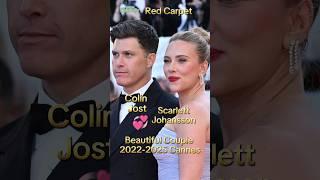 Scarlett Johansson and Colin Jost: A Beautiful Couple Red Carpet #scarlettjohansson #colinjost