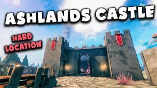 Building a small castle in a fiery wasteland! | Ashlands Base Building | Valheim