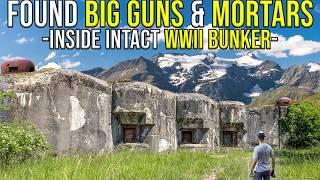 Found BIG GUNS & MORTARS in intact WWII bunker | ABANDONED