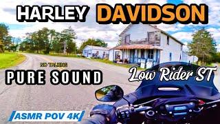 Motorcycle Ride from Abandoned Rail Depot Harley Davidson Cinematic Video Pure [RAW] Sound ASMR 4K