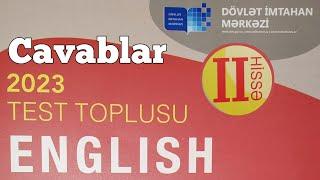 İngilis Dili yeni test toplusu cavabları 2-ci hissə 2023 (DİM)