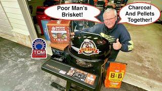 Pitboss Phoenix Pellet-Charcoal Smoker Grill! / Poor Man’s Brisket! / Super Simple!