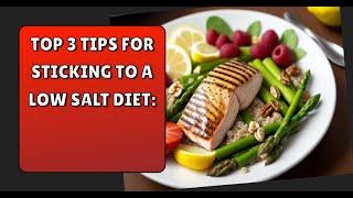 Top 3 Tips for Sticking to a Low Salt Diet