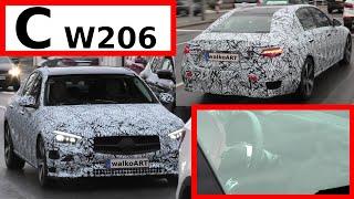 Mercedes Erlkönig C-Klasse C-Class #W206 weniger getarnt - Close up & less camouflaged 4K SPY VIDEO