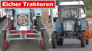 2 Eicher Traktoren Oldtimer  * 2 Vintage EICHER tractors