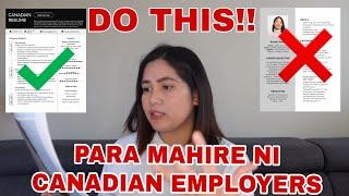 PAANO GUMAWA NG CANADIAN FORMAT RESUME | STEP BY STEP GUIDE