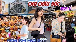 Quá Lạ CHỢ CHÂU ĐỐC KHÔNG BÓNG NGƯỜI ĐI? Mùa Chợ Ế Bà Con ĐIÊU ĐỨNG, MẮM NGON CHỜ NGƯỜI MUA | KPVL