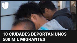 Las 10 zonas de EEUU donde viven más migrantes que recibieron órdenes de deportación recientemente