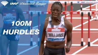 Danielle Williams sets a Jamaican 100m hurdles National Record in London - IAAF Diamond League 2019