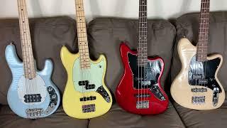 Short Scale Basses Compared: Fender Mustang, Sterling Stingray, Ibanez TMB30, Squier Jaguar