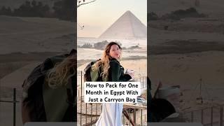 One Month in Egypt  With Only a Carry On Bag With #bagsmart  (A. D.)