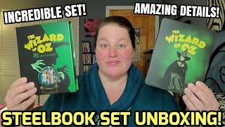 WIZARD OF OZ 85TH ANNIVERSARY 4K STEELBOOK SET UNBOXING!