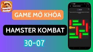 30-07 Game mini mở khóa trên Hamster Kombat - Crypto Đây Rồi