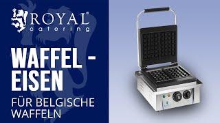 Waffeleisen Royal Catering RCWM-2000-E | Produktpräsentation