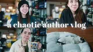 a realistic author vlog: busy, stressed, and sick 